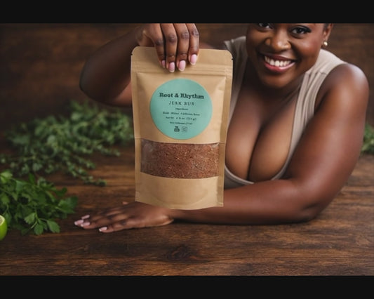 Root & Rhythm Jerk Caribbean Rhythm - Authentic Bold Jerk Spice Rub (3.35 oz / 95g)